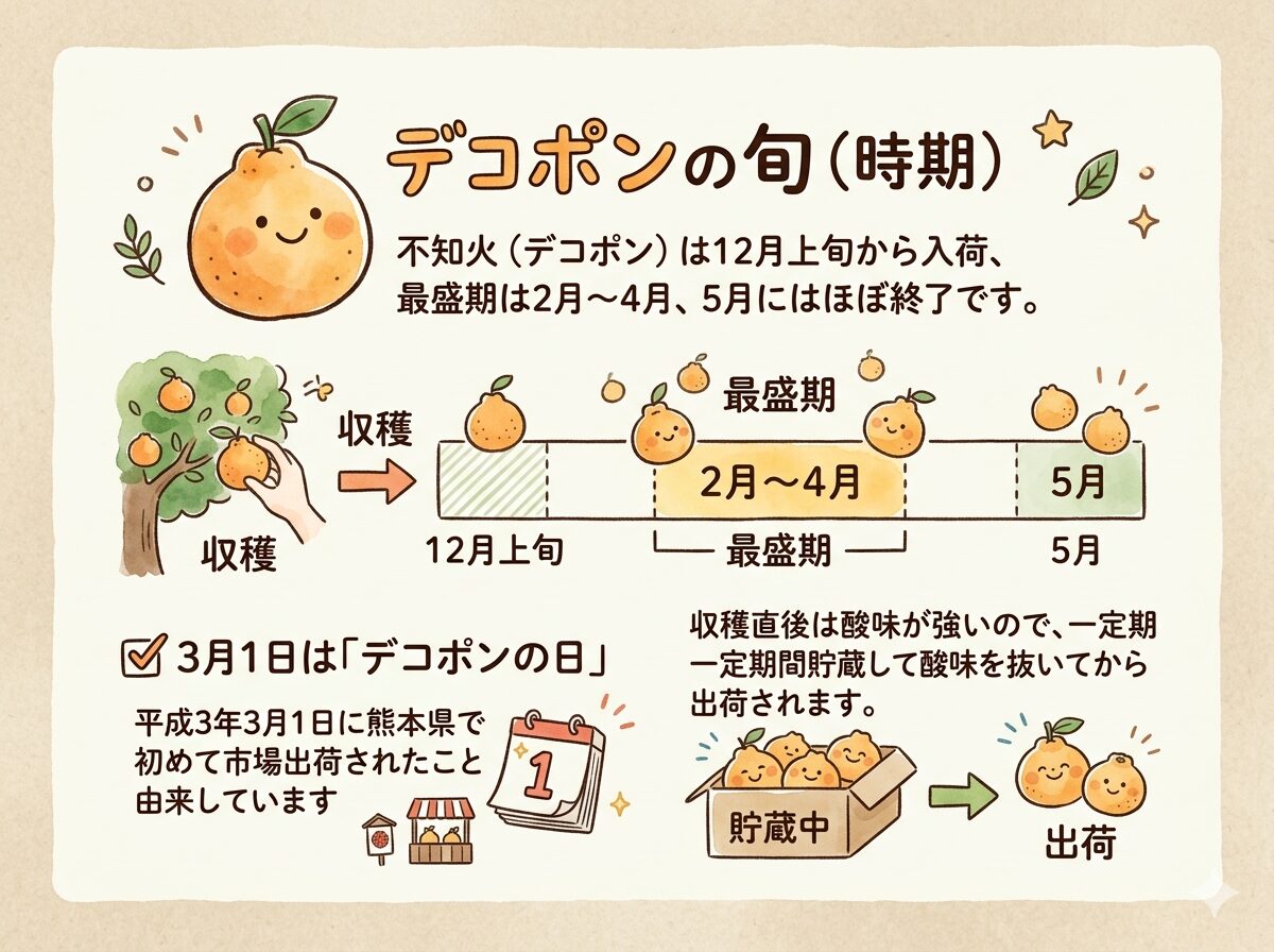 デコポン（不知火）の旬