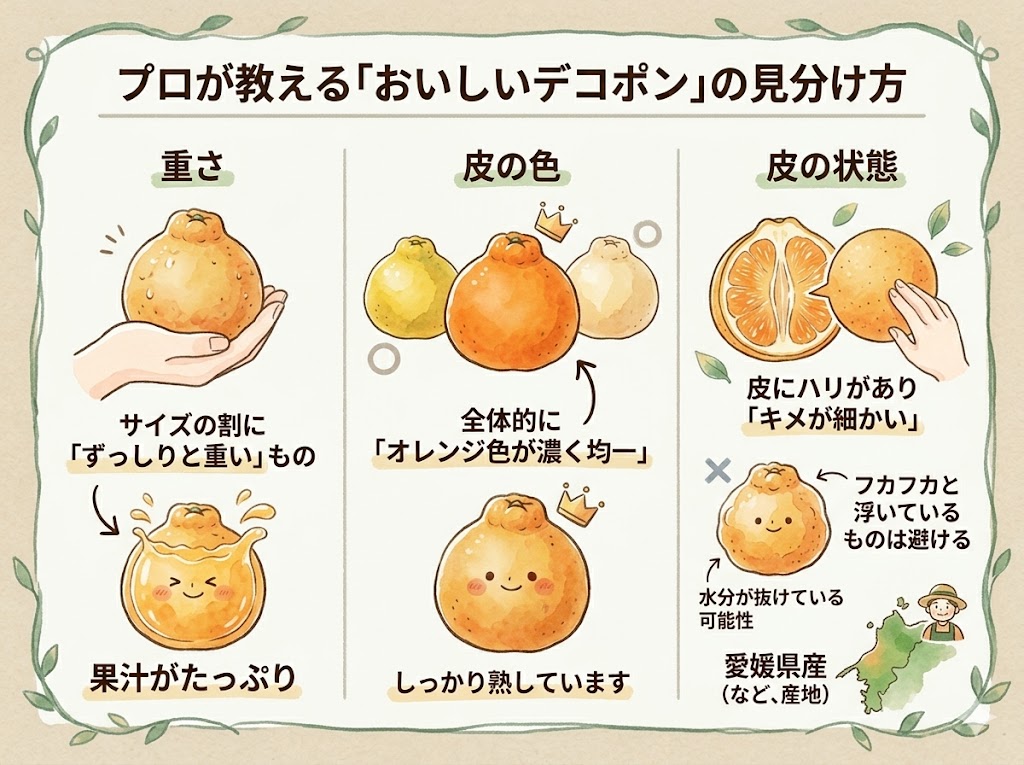プロが教える「おいしいデコポン」の見分け方