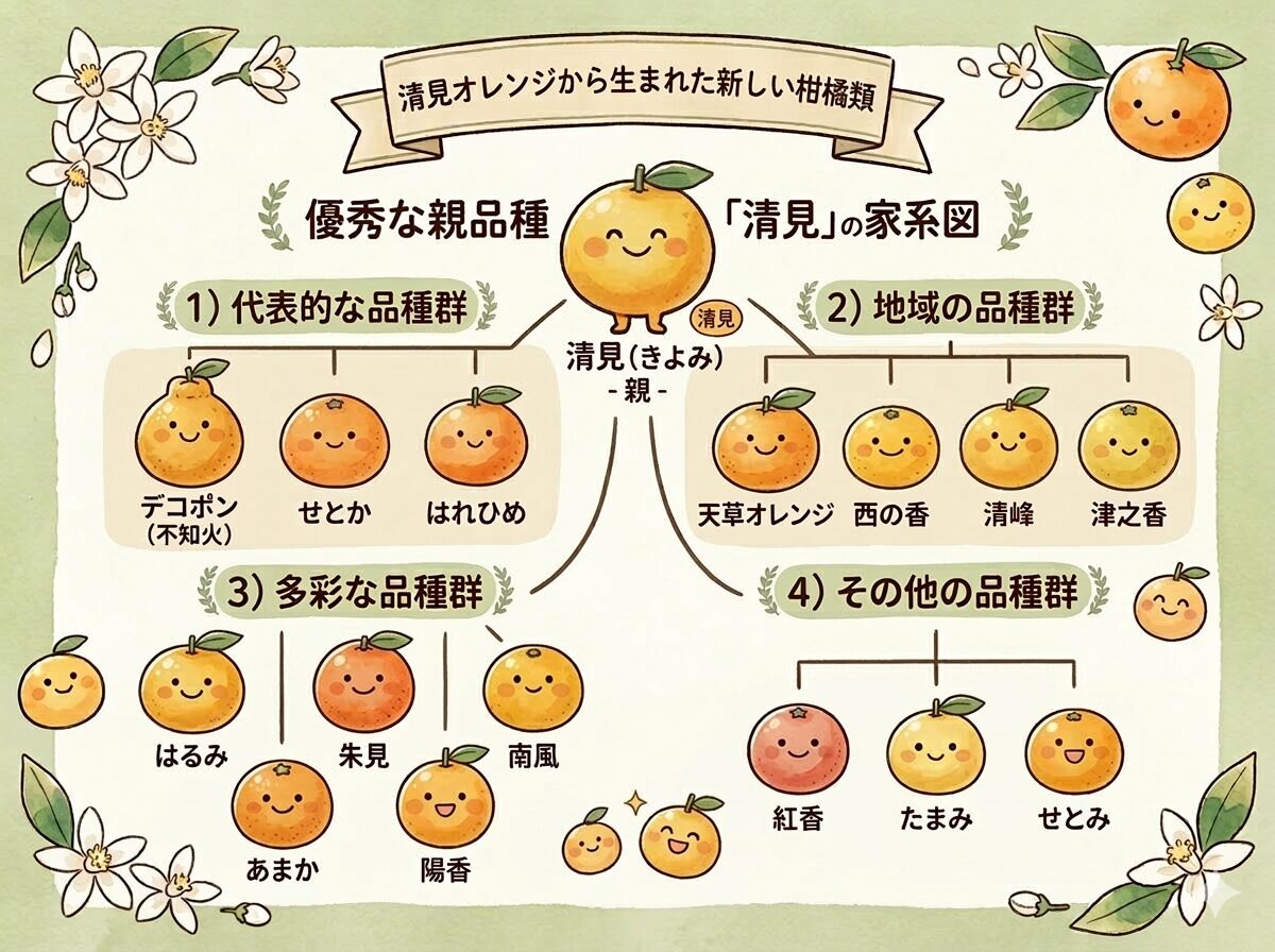 清見オレンジから生まれた品種