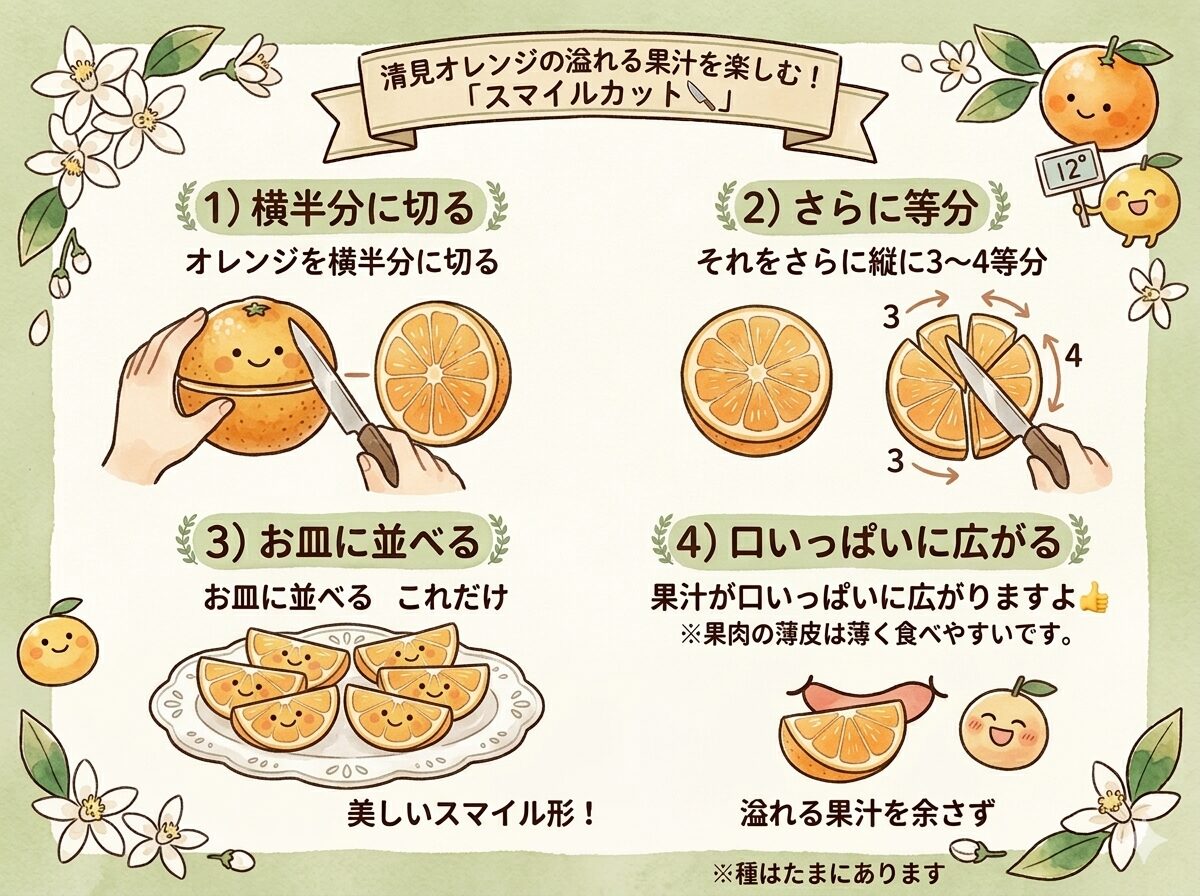 清見オレンジの美味しい食べ方