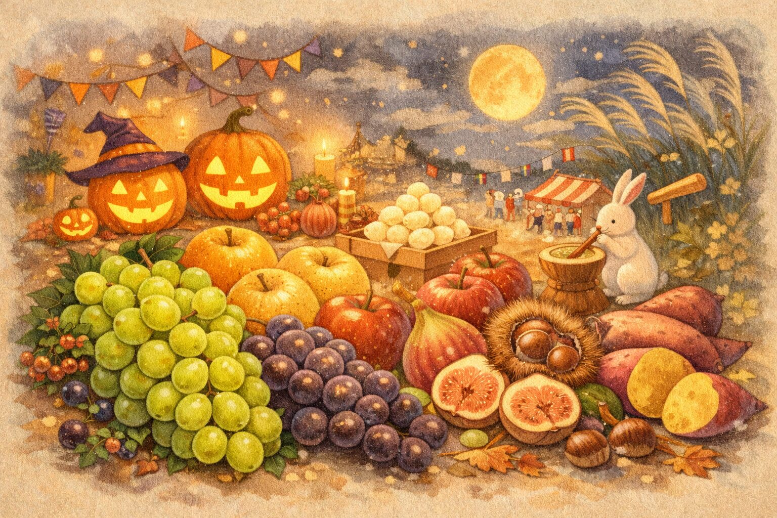 旬のフルーツ（果物）カレンダー10月