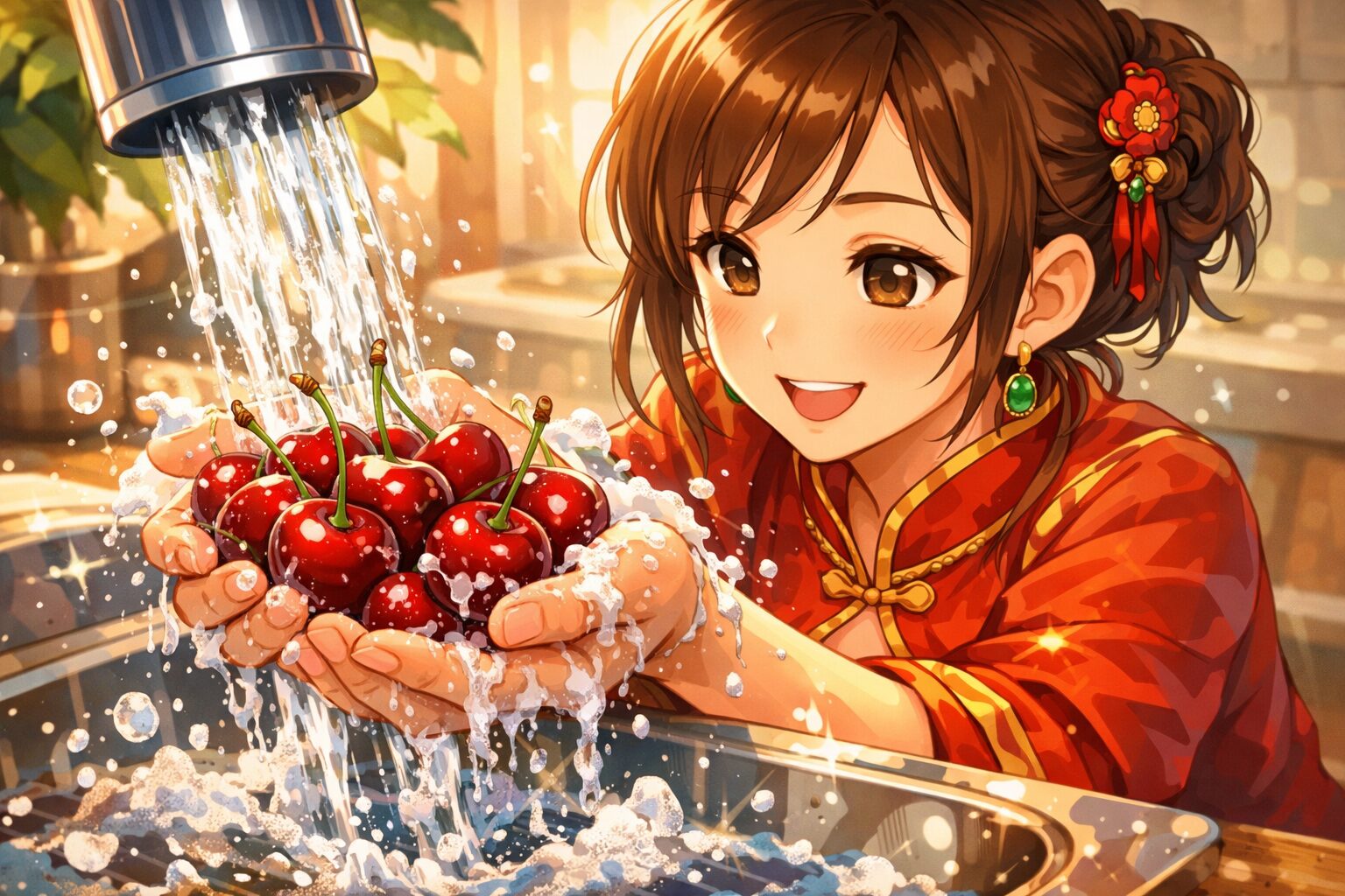 アメリカンチェリーの農薬や汚れの、キレイな洗い落とし方