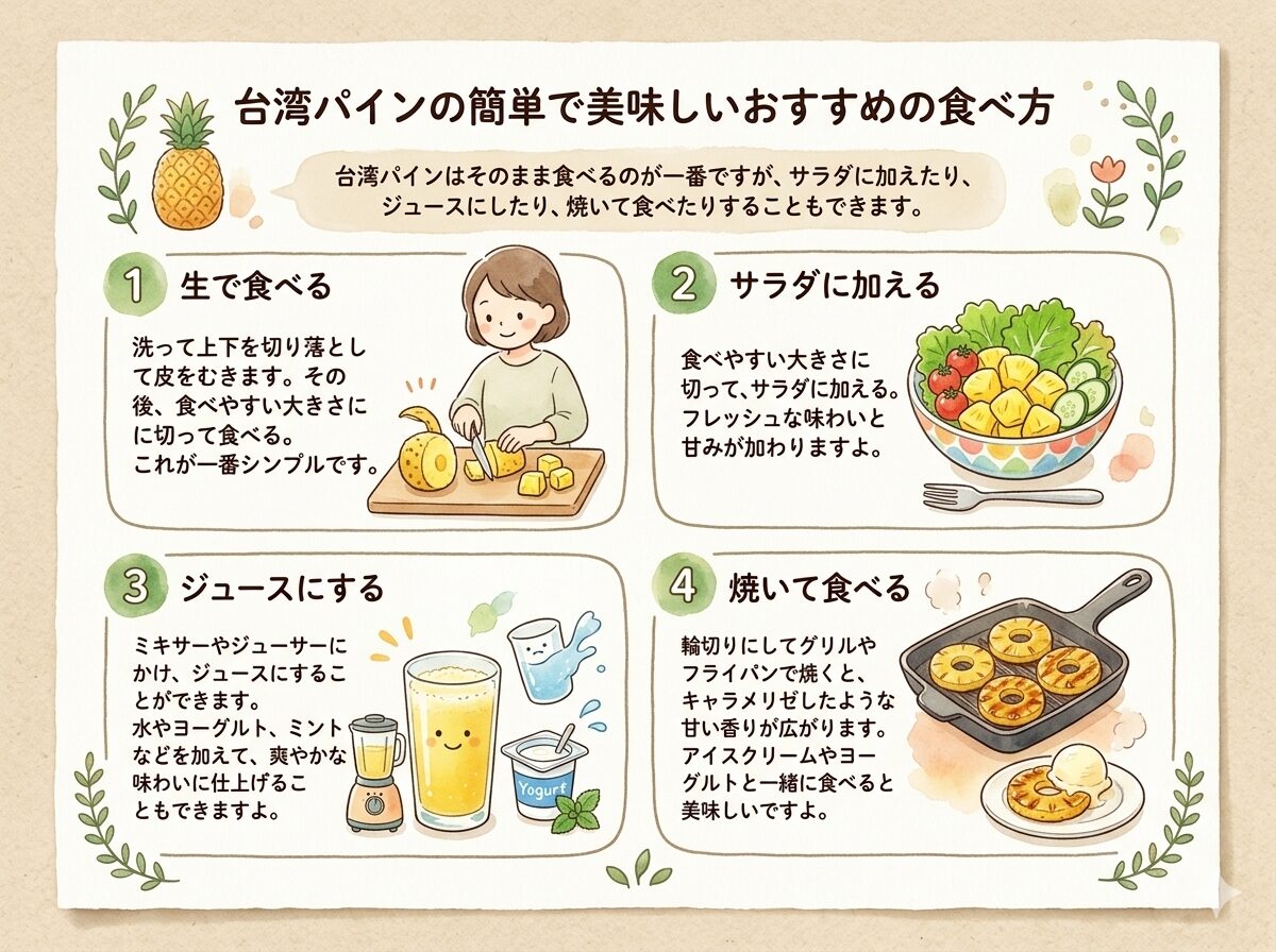 台湾パインの簡単で美味しいおすすめの食べ方
