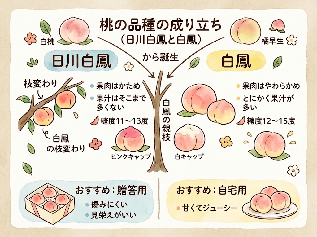 日川白鳳と白鳳は別の品種