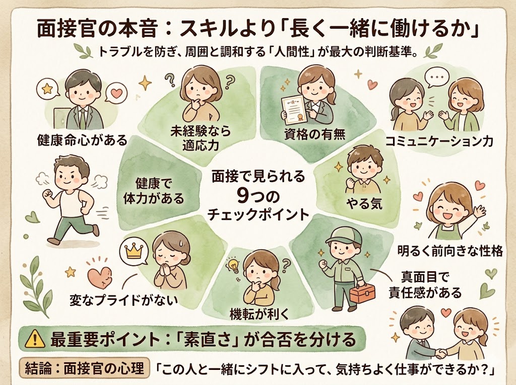 面接で見られる9つのポイント