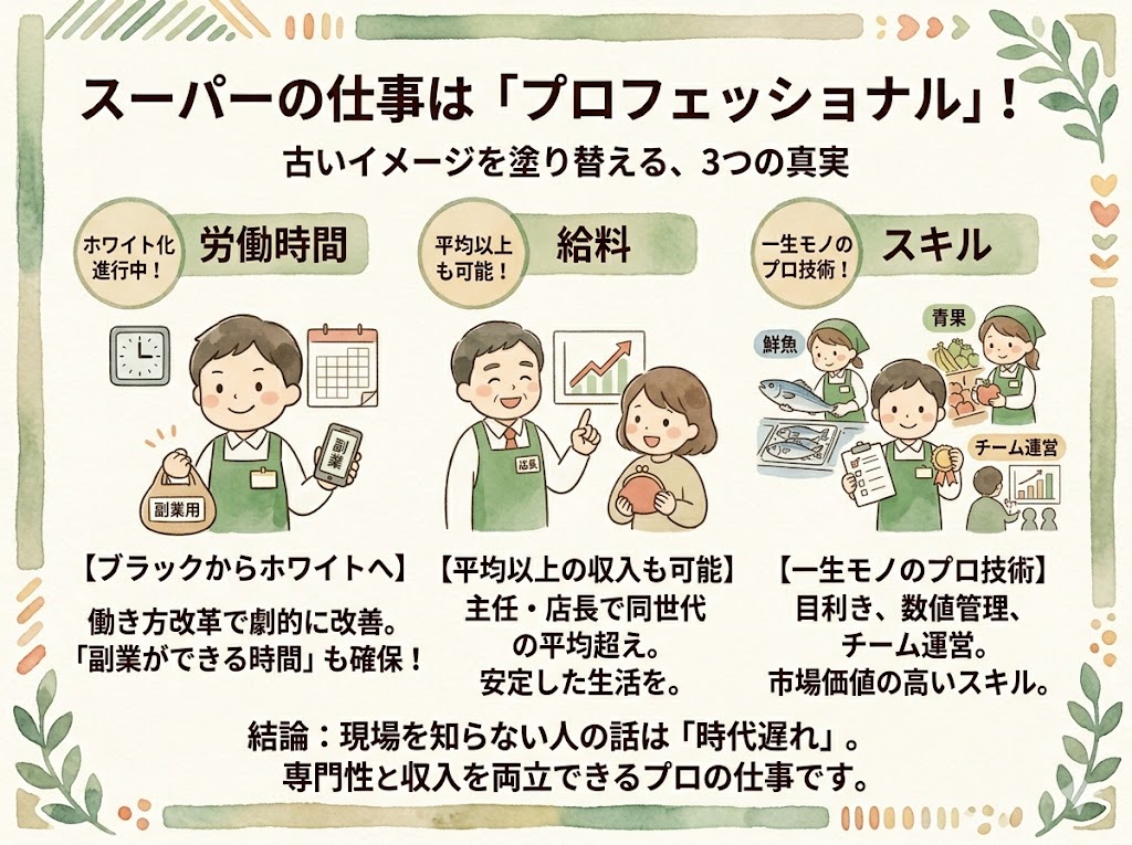 スーパーの従業員は底辺と言われる理由と、その実態