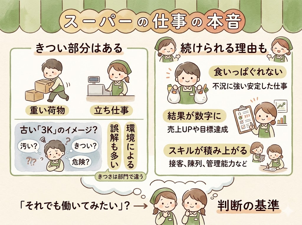スーパーへの転職を判断する、一番正直な基準
