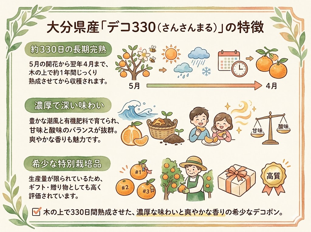 大分県産デコ330の特徴