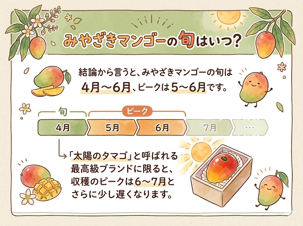 みやざきマンゴーの旬はいつ？