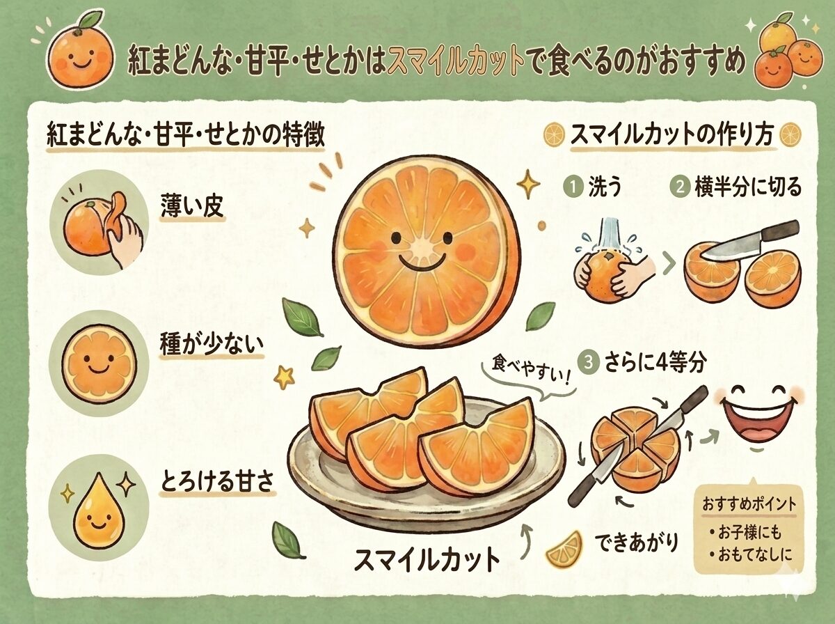 紅まどんな・甘平・せとかの美味しい食べ方