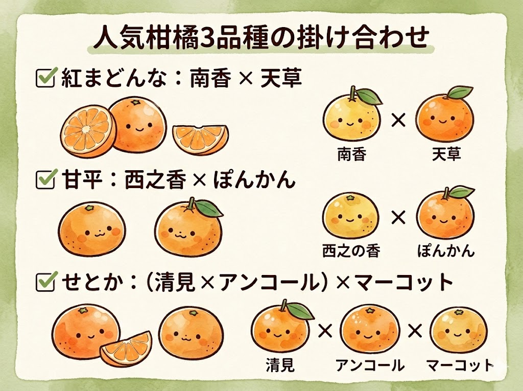 紅まどんな・甘平・せとか 掛け合わせ