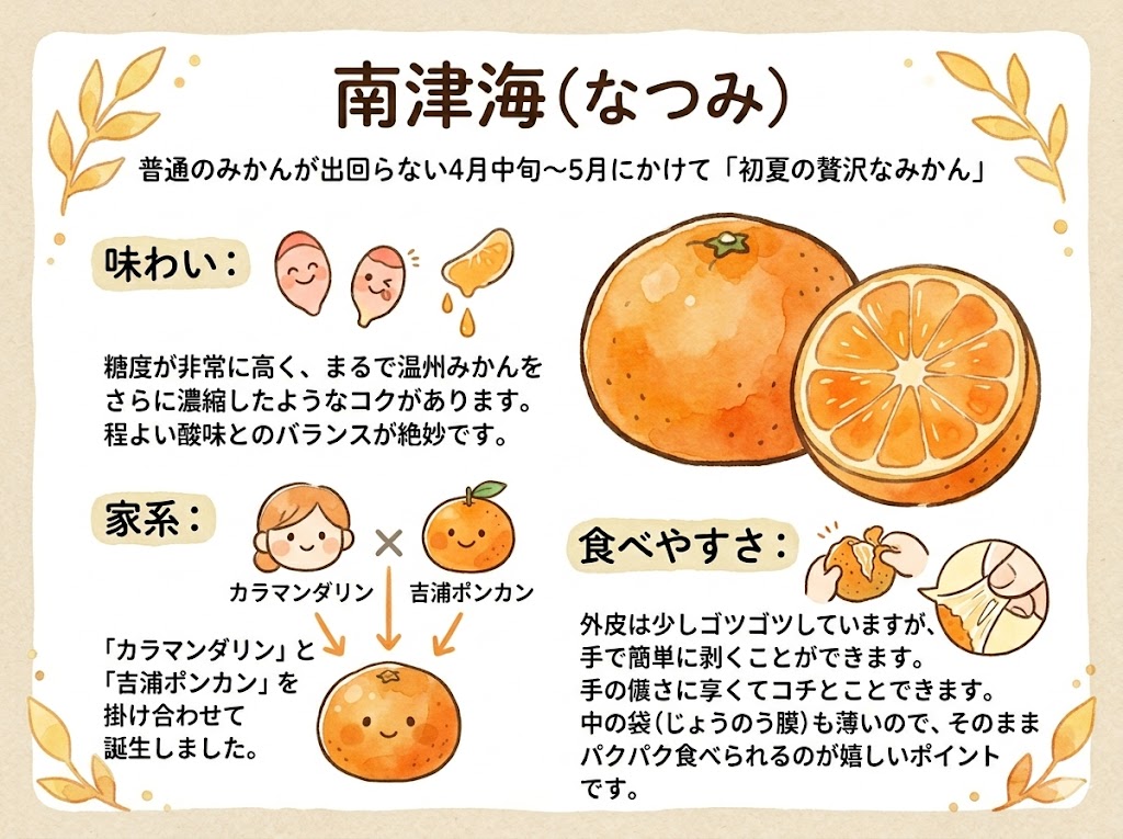 南津海（なつみ）の特徴