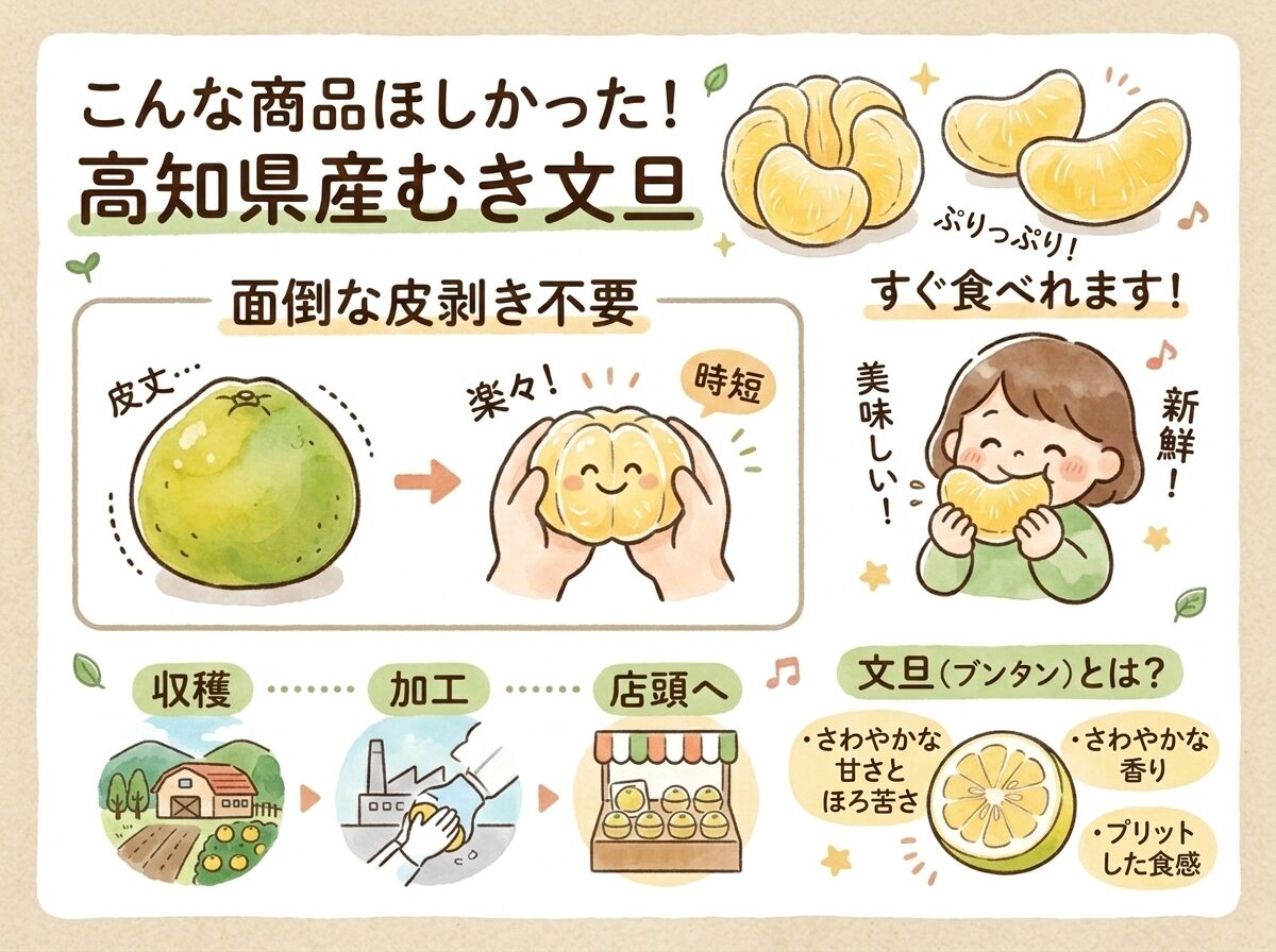 こんな商品ほしかった！むき文旦