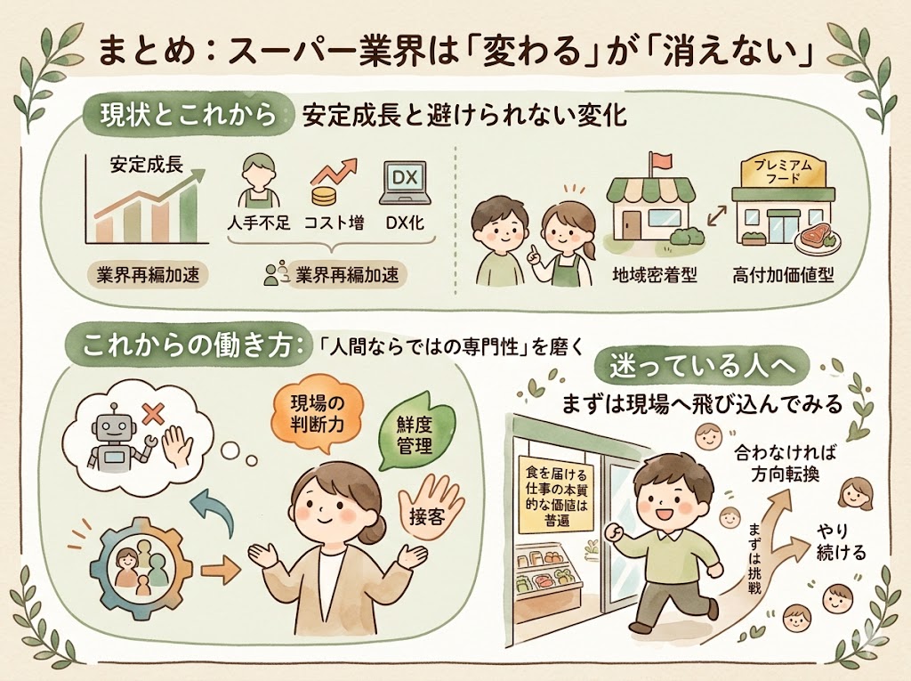 スーパー業界は「変わる」が「消えない」