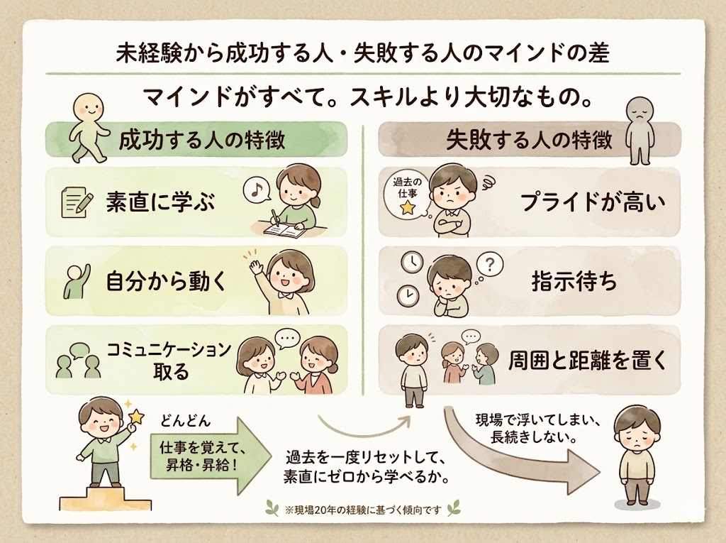 スーパーへの未経験の転職｜成功する人・失敗する人の特徴