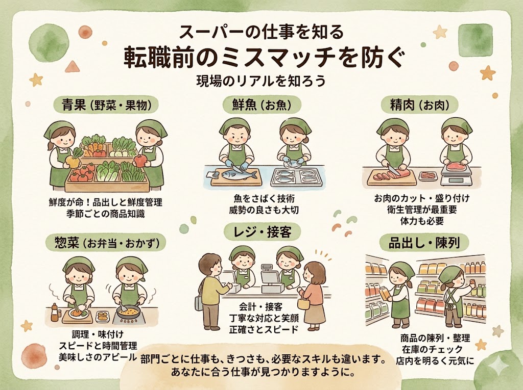 スーパーの仕事を理解したい方へ