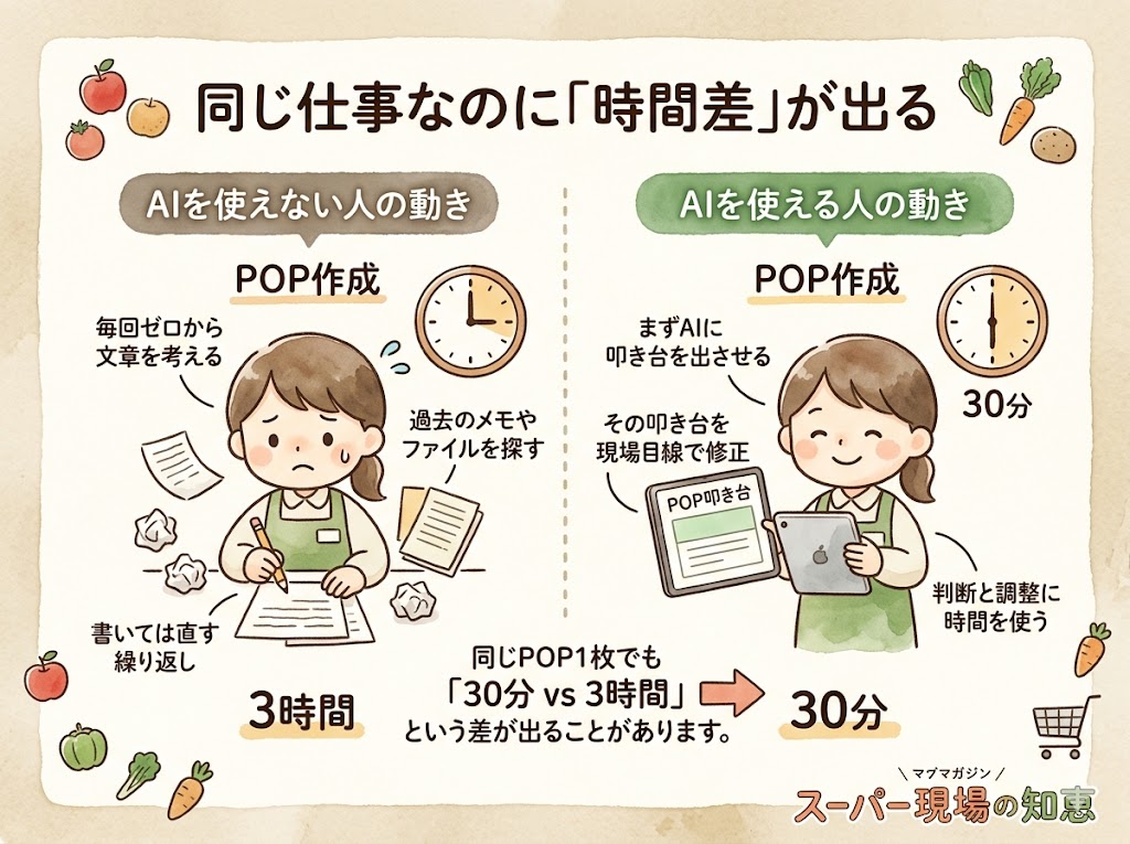 同じ仕事なのに、AIを使えば圧倒的な「時間差」が出る