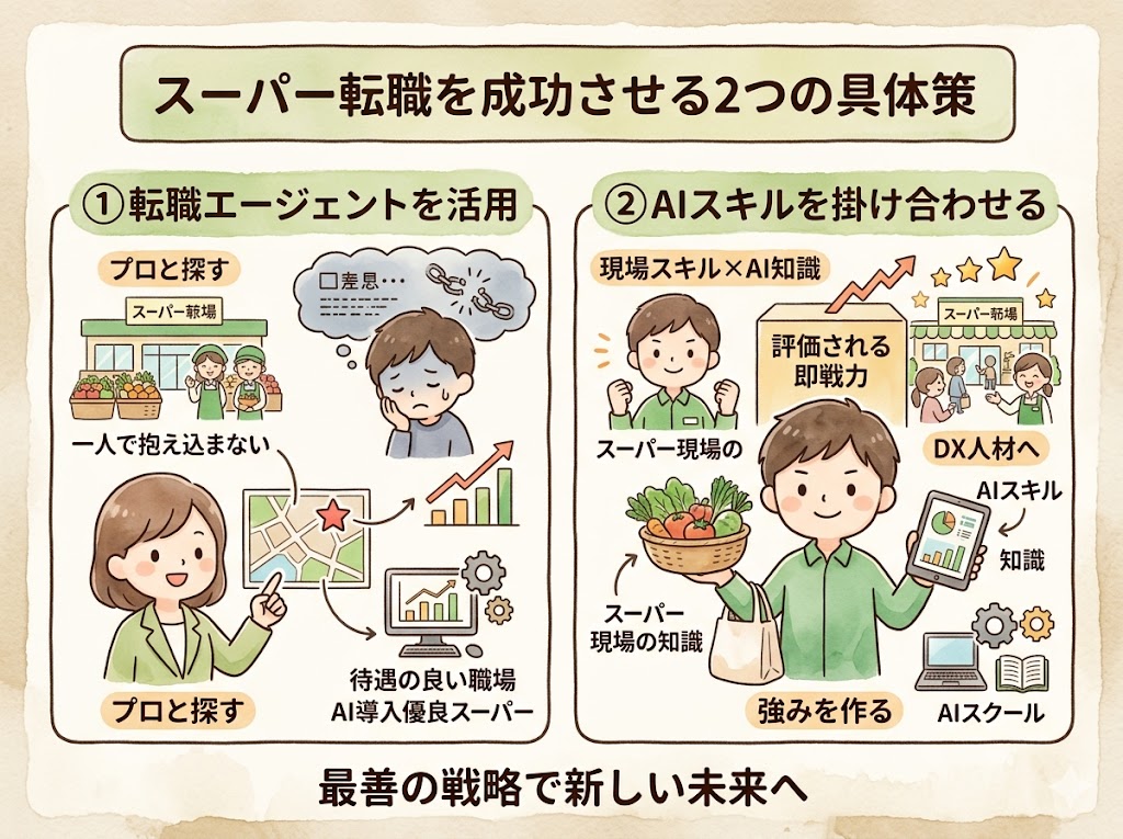 AI失業からスーパー転職、実際どう動けばいい？