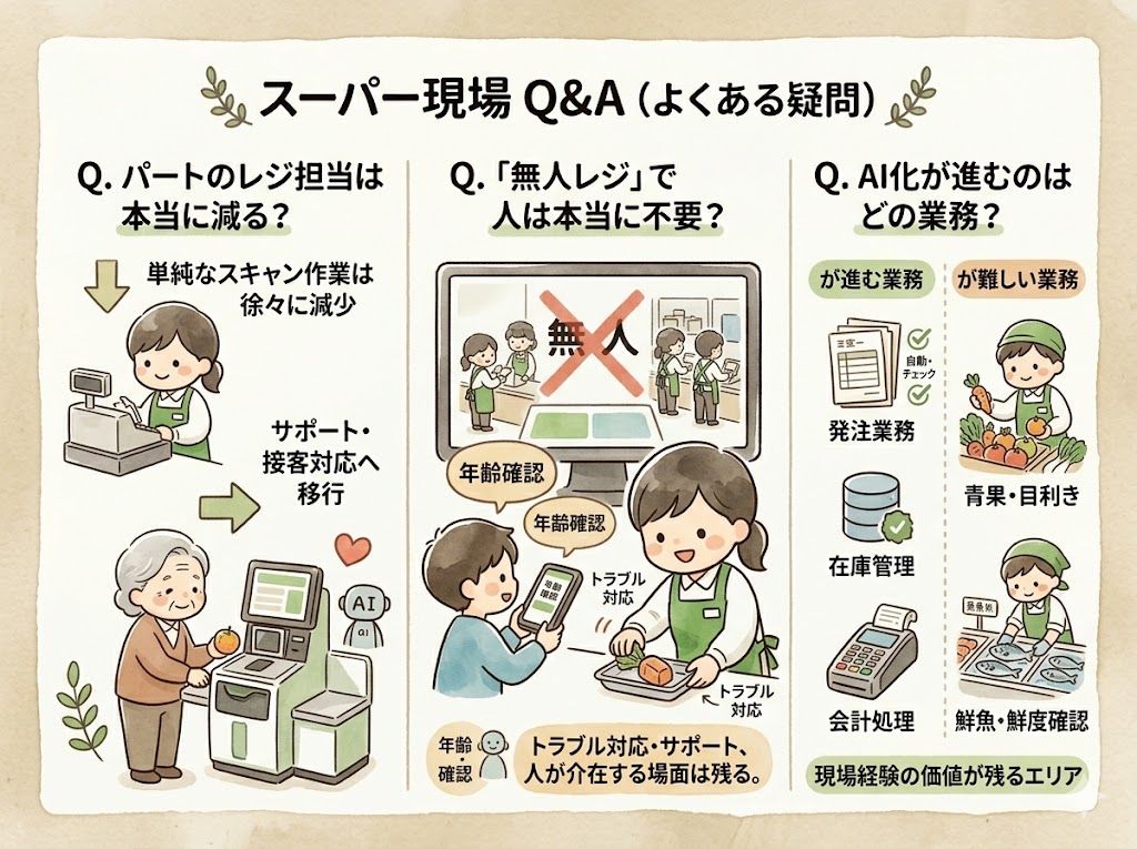 AIでレジの仕事はなくなるのか？｜よくある疑問（Q&A）