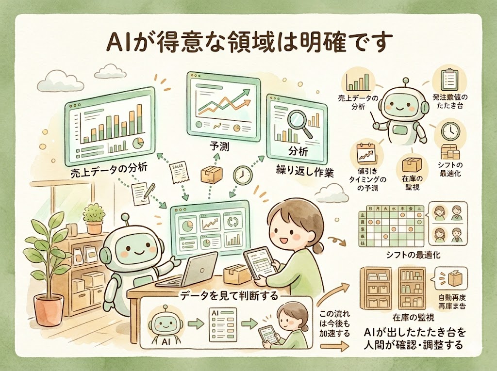 AIが得意な仕事（ここは任せていい）
