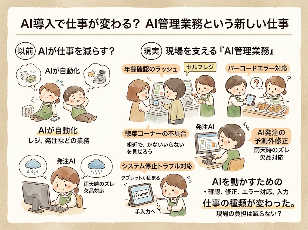 でも「AI管理業務」という新しい仕事が増えた