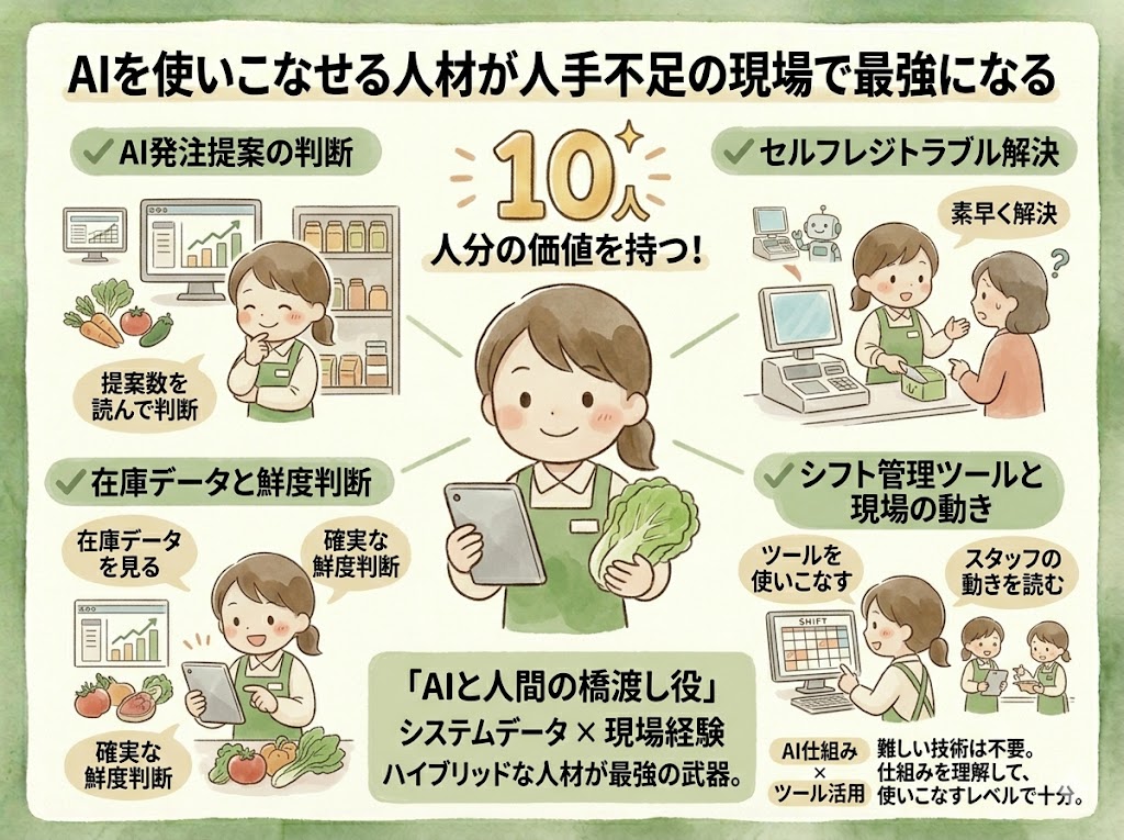 AIを使いこなせる人材が人手不足の現場で最強になる