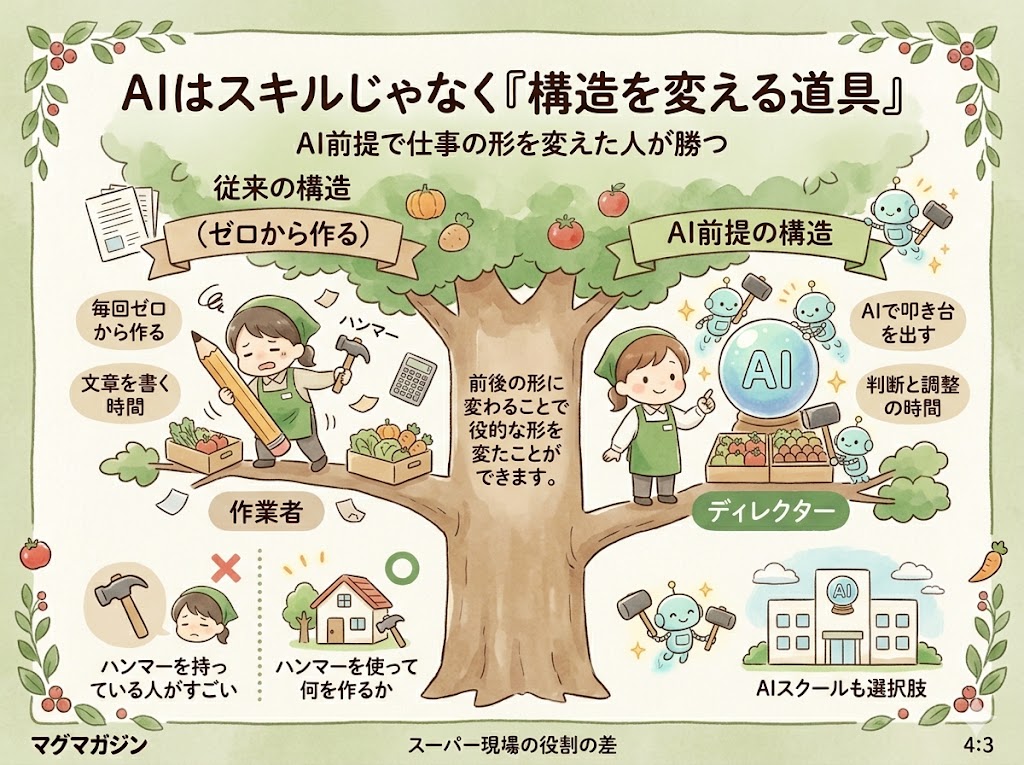 AIはスキルじゃなく「構造を変える道具」