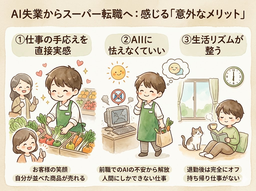 AI失業からスーパーに転職した人が感じる「意外なメリット」