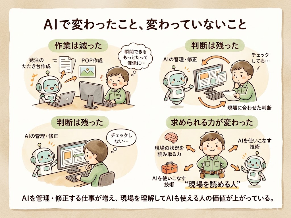 まとめ：AIで変わったこと、変わっていないこと