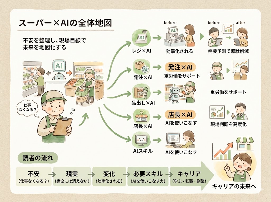 この記事は「スーパー×AIの全体地図」です