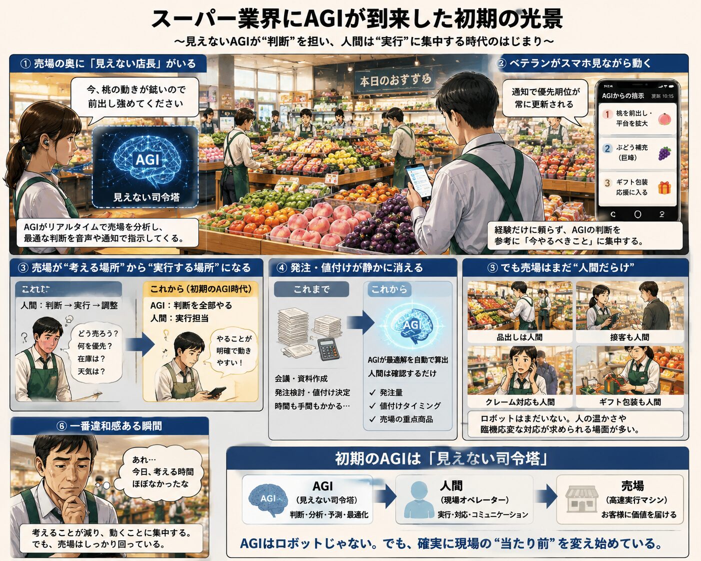 ChatGPTが描いたAGI初期のスーパー