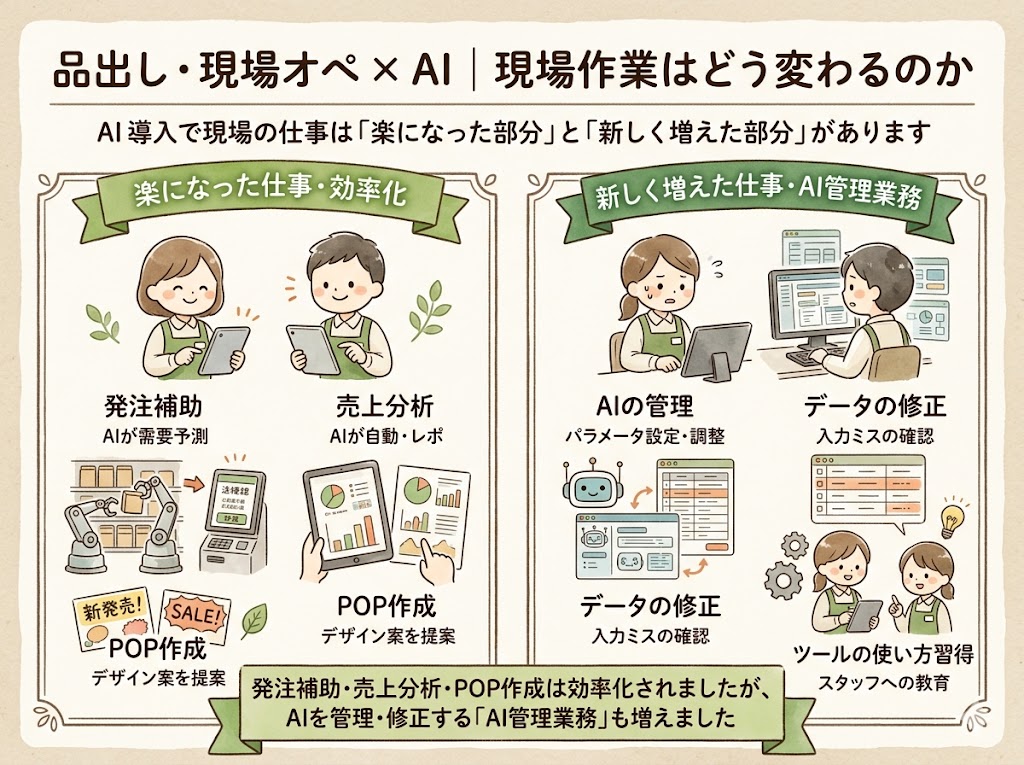 品出し・現場オペ×AI｜現場作業はどう変わるのか
