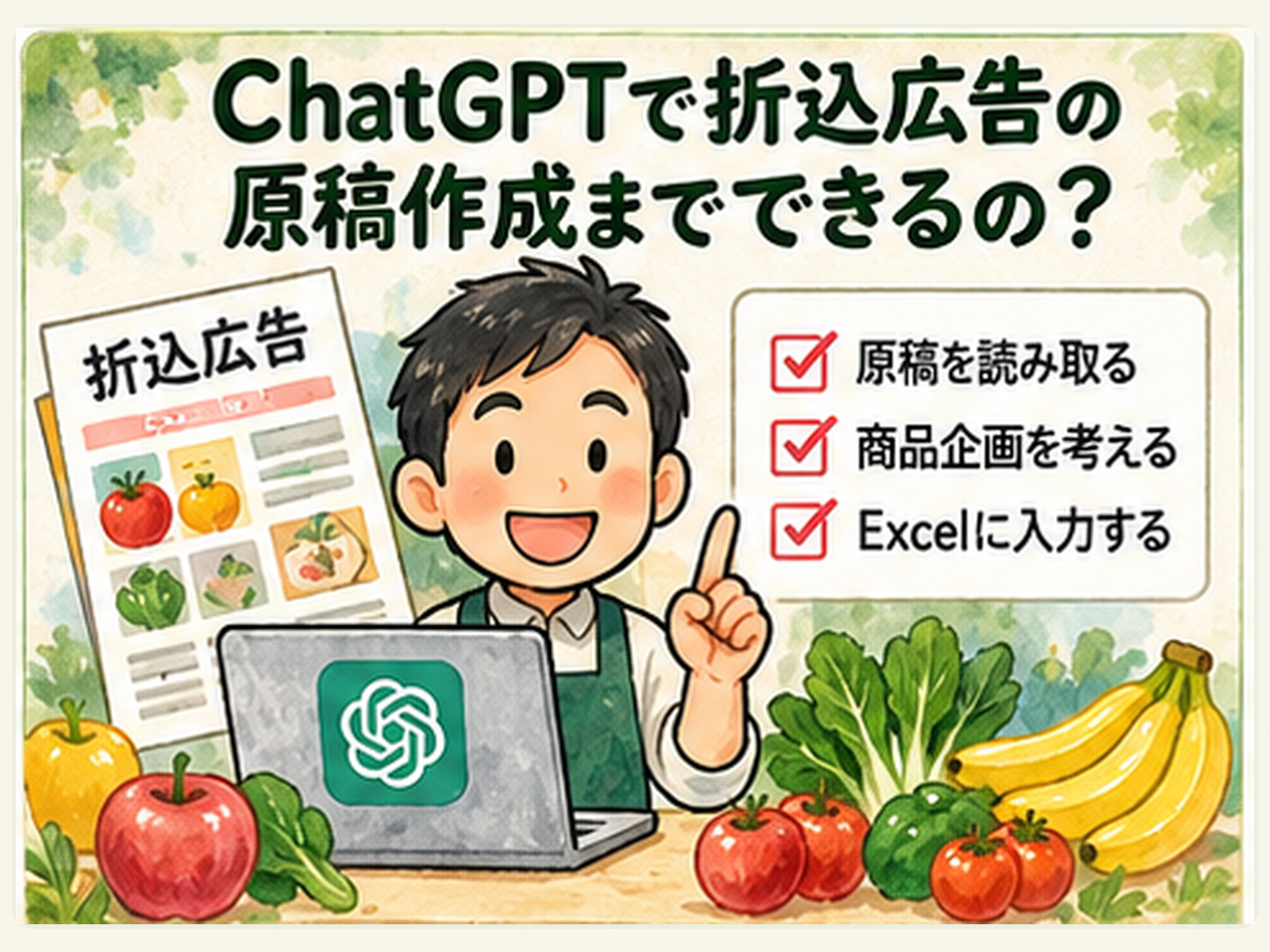 ChatGPTで折込広告の原稿作成までできるの？