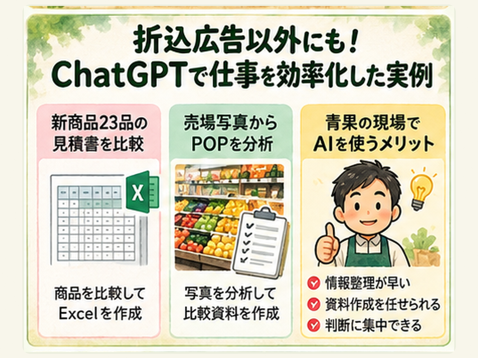 折込広告以外にも！ChatGPTで仕事を効率化した実例