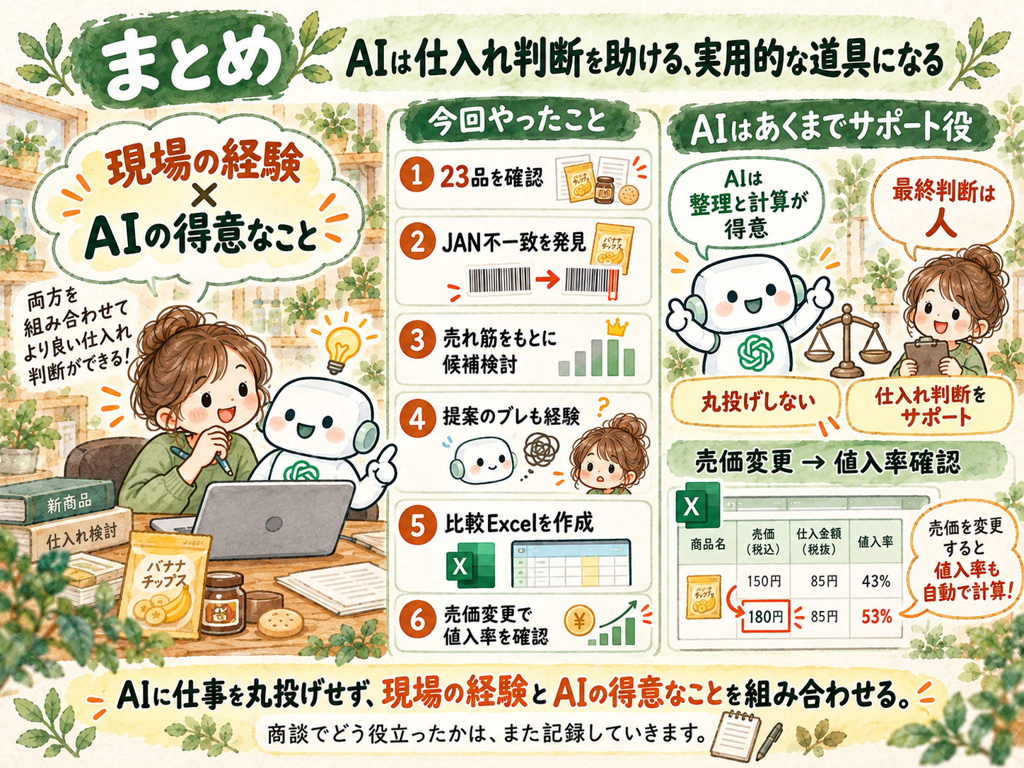 まとめ：AIは仕入れ判断を助ける、実用的な道具になる